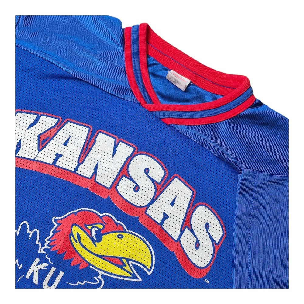 VTG Scrimmage Kansas Jayhawks Mesh Jersey Made‎ USA Boys 10/12 Fits Women S